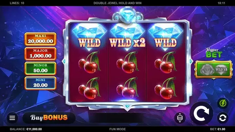 Double Jewel Hold and Win slot screenshot 1