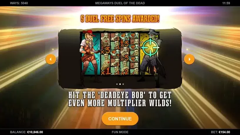 Duel Of The Dead Megaways slot screenshot 3