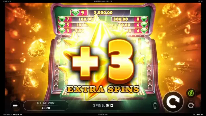 Emerald Glory 7s slot screenshot 5