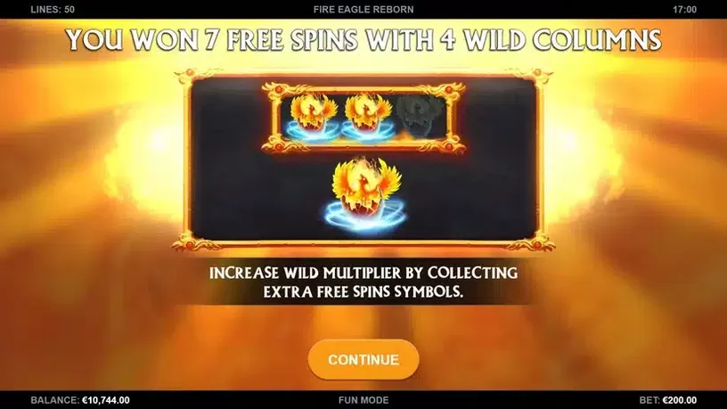 Fire Eagle Reborn slot screenshot 4
