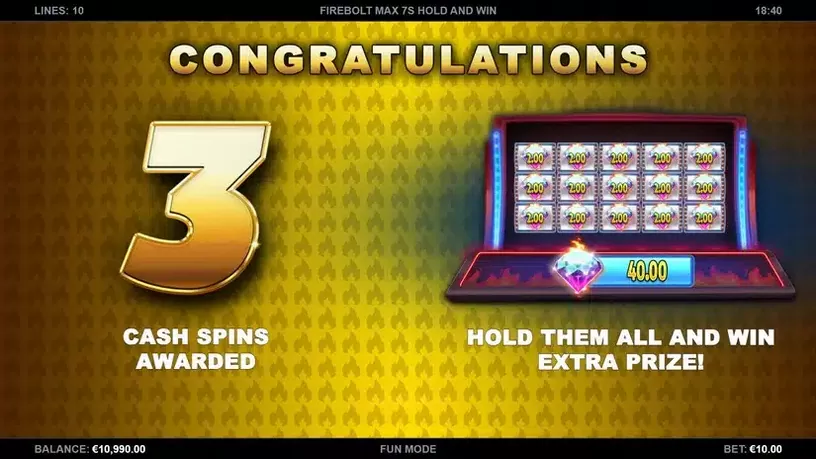 Firebolt Max 7s slot screenshot 2