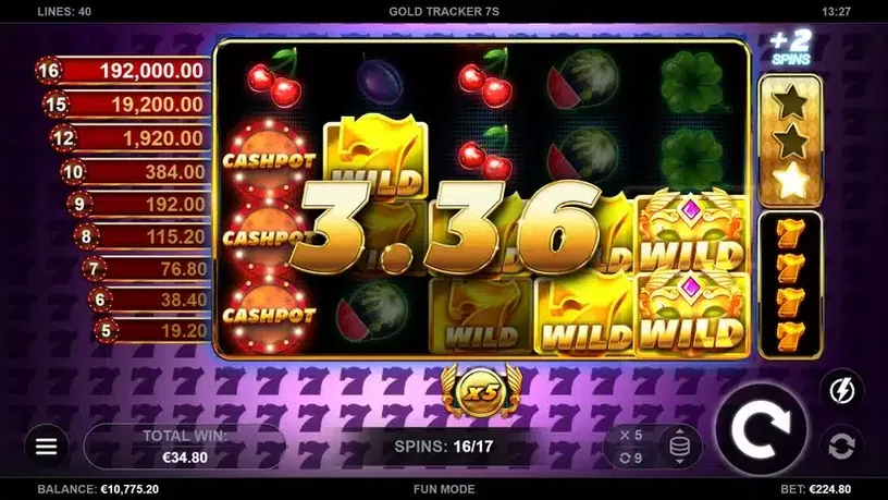 Gold Tracker 7s slot screenshot 6