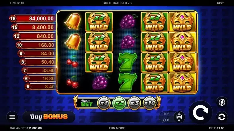 Gold Tracker 7s slot screenshot 1