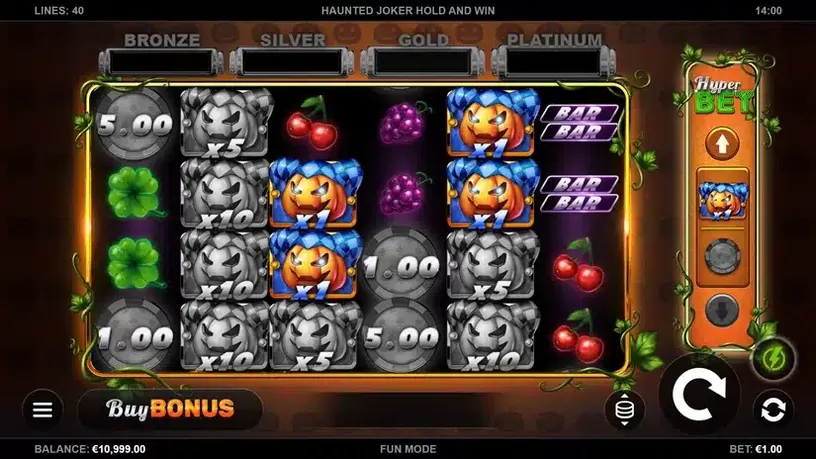 Haunted Joker Hold and Win slot screenshot 1