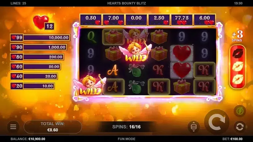 Hearts Bounty Blitz slot screenshot 5