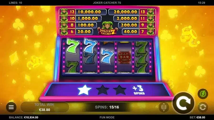 Joker Catcher 7s slot screenshot 5