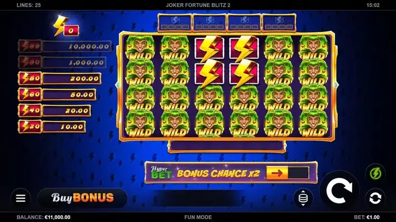 Joker Fortune Blitz 2 slot screenshot 1