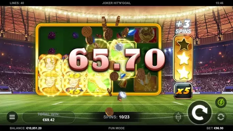 Joker Hit ‘n’ Goal slot screenshot 5