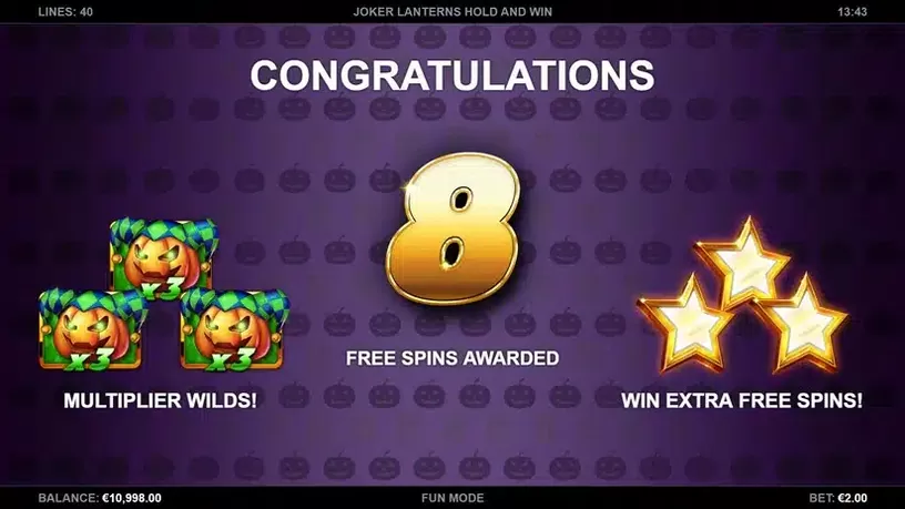 Joker Lanterns Hold and Win slot screenshot 3