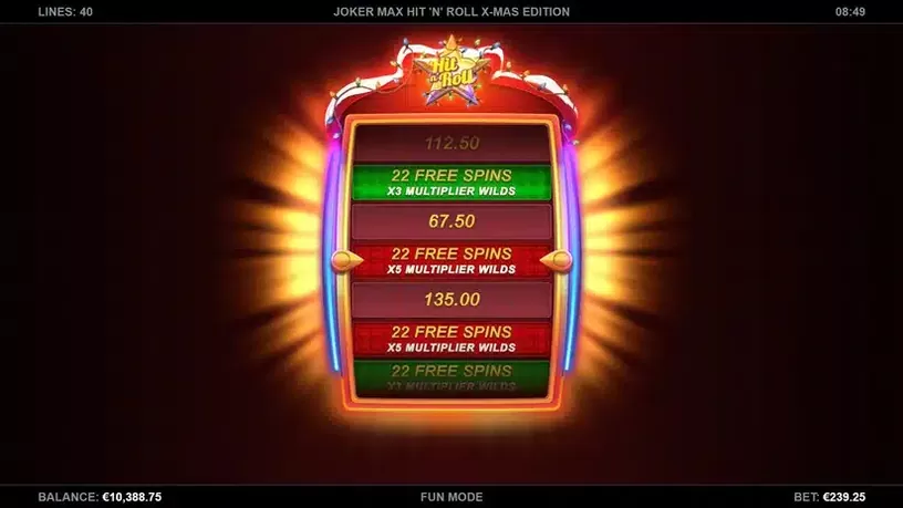 Joker Max: Hit ‘n’ Roll Xmas Edition slot screenshot 3