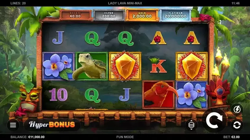 Lady Lava Mini-Max slot screenshot 1