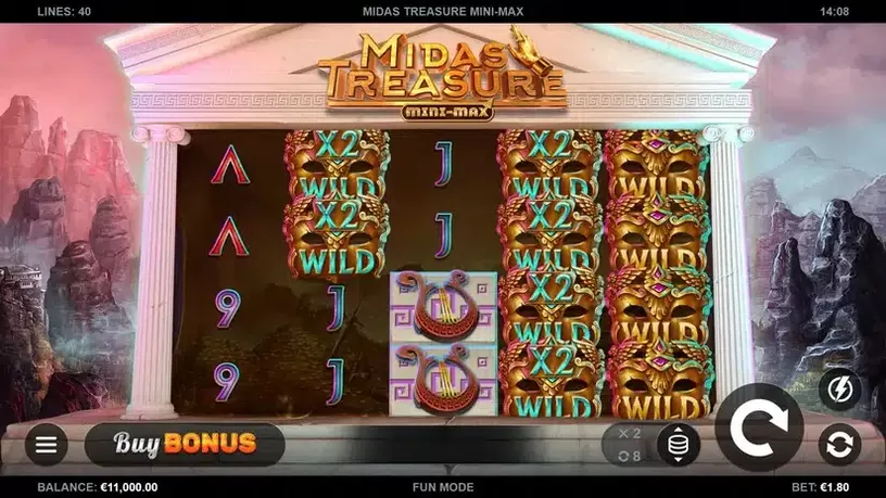 Midas Treasure Mini-Max slot screenshot 1