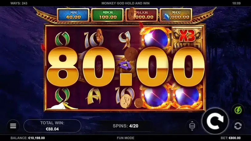 Monkey God Hold and Win slot screenshot 3