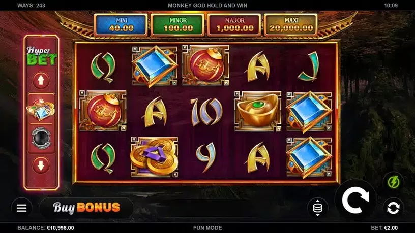 Monkey God Hold and Win slot screenshot 1