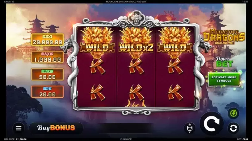 Mooncake Dragons Hold and Win slot screenshot 1
