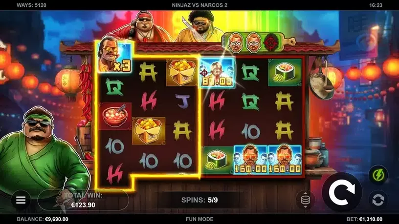 Ninjaz vs Narcos 2 slot screenshot 6