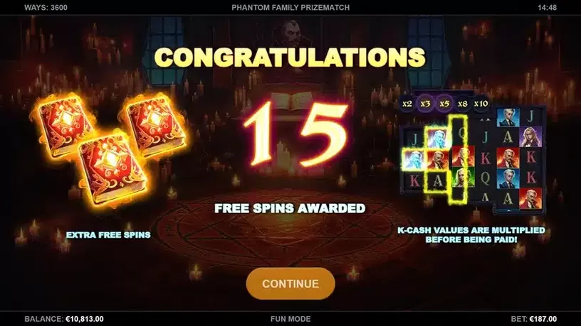 Phantom Family PrizeMatch slot screenshot 2