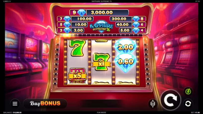 Sapphire Supreme 7s slot screenshot 1