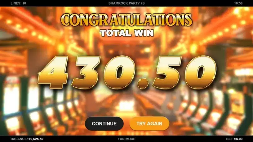 Shamrock Party 7s slot screenshot 5