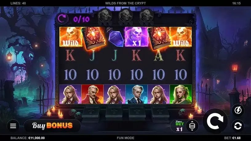 Wilds from the Crypt slot screenshot 1
