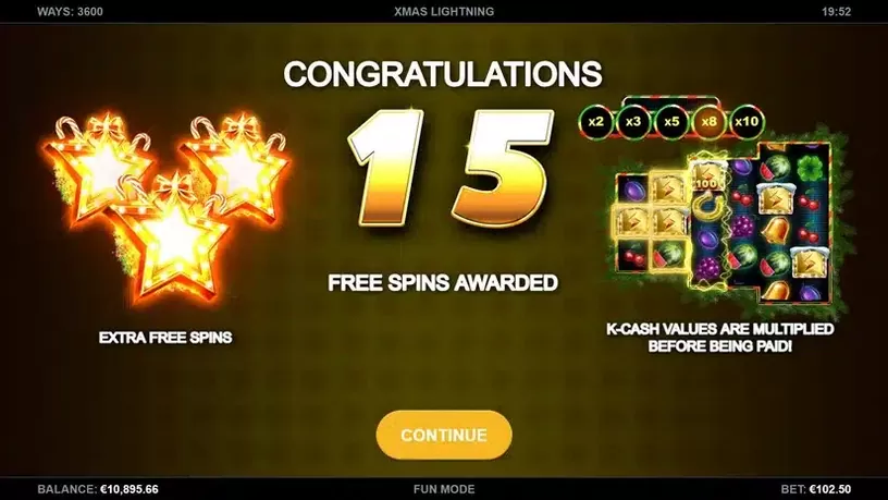 Xmas Lightning slot screenshot 2