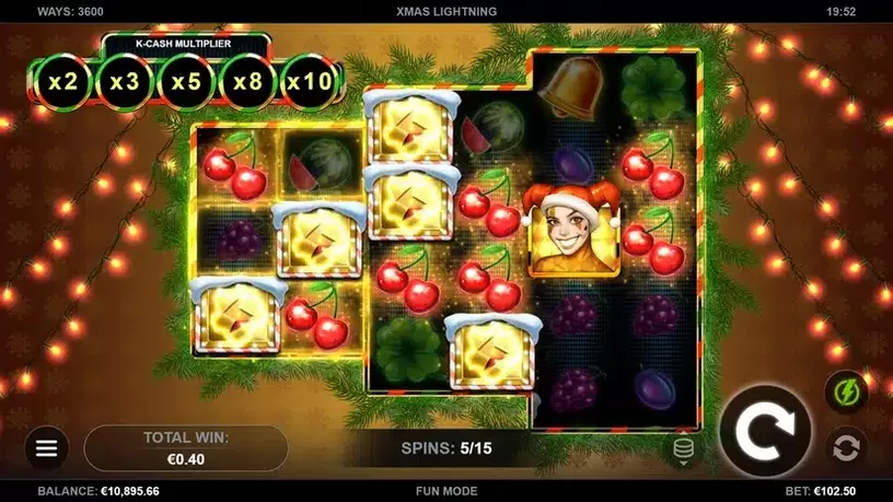 Xmas Lightning slot screenshot 3