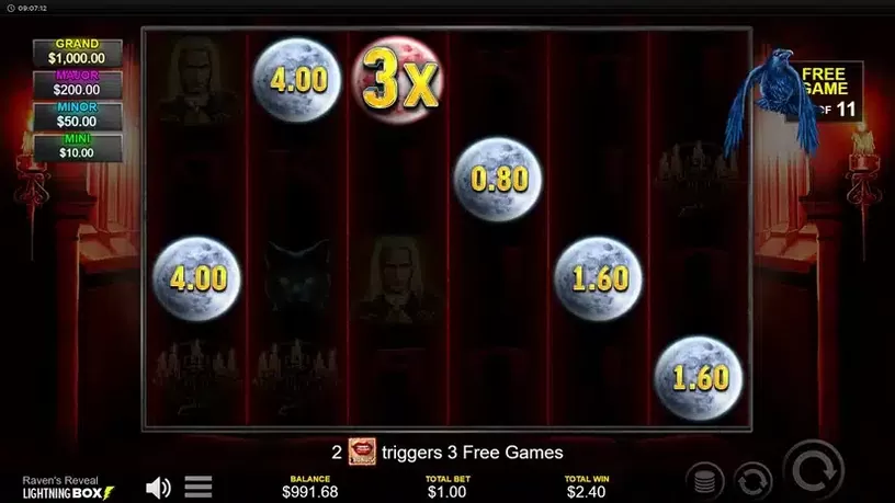 Raven’s Reveal slot screenshot 6