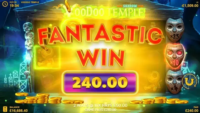 Voodoo Temple slot screenshot 5