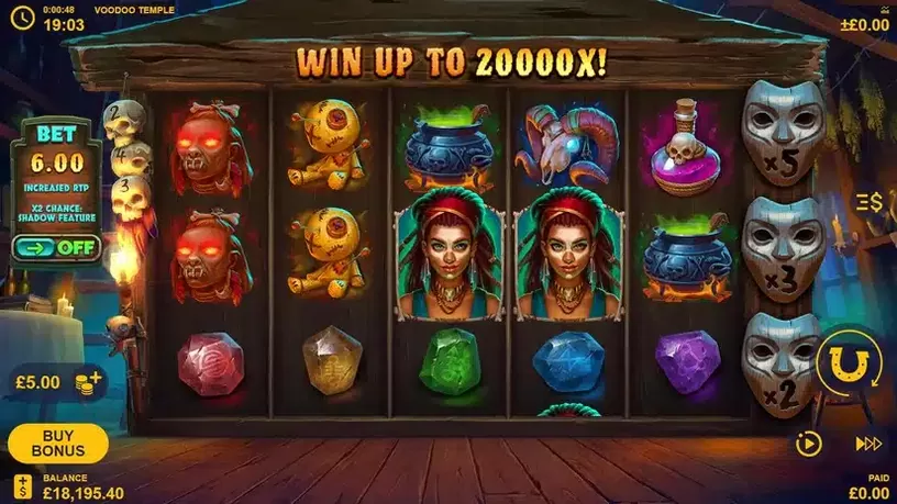 Voodoo Temple slot screenshot 1