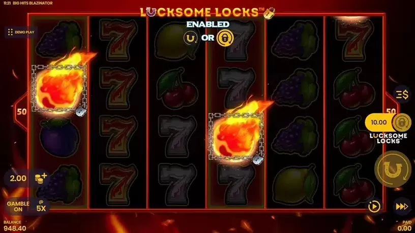 Big Hits Blazinator slot screenshot 4