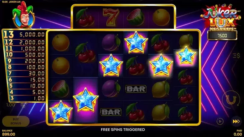 Joker Lux Megaways slot screenshot 3