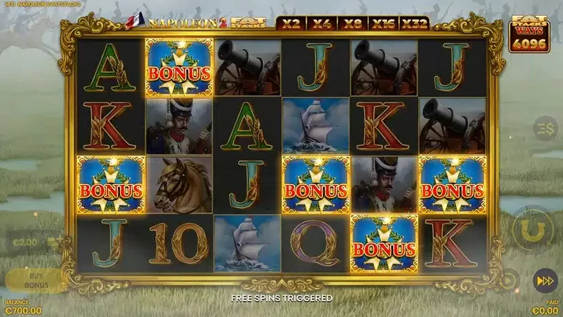Napoleon 2 FatStacks slot screenshot 1