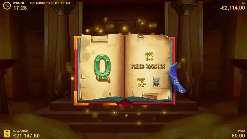 Treasures of the Dead Hyperlines slot screenshot 2
