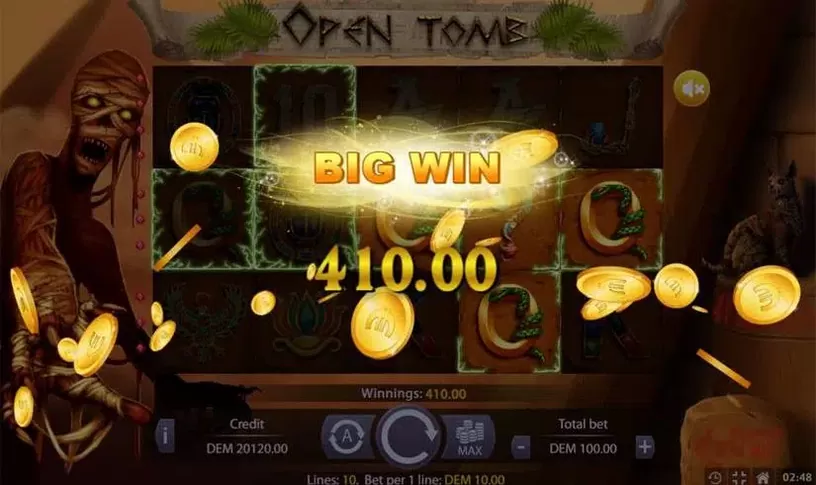 Open Tomb slot screenshot 5