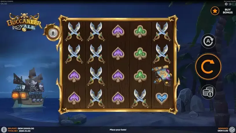 Buccaneer Royale slot screenshot 1