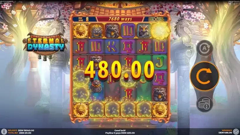 Eternal Dynasty slot screenshot 3