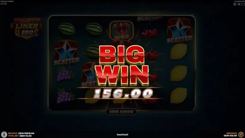 Fruityliner 100 slot screenshot 4
