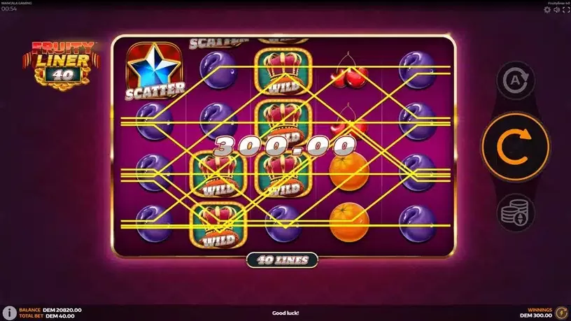 Fruityliner 40 slot screenshot 4