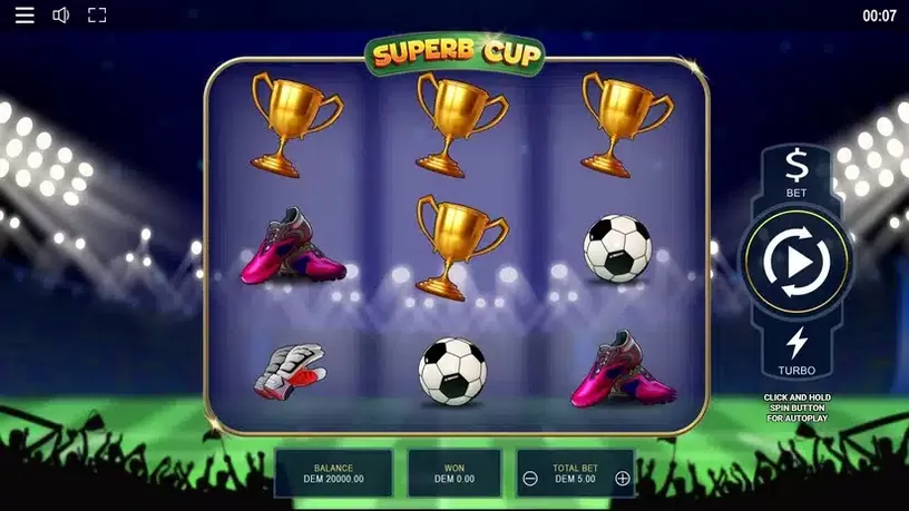 Superb Cup slot screenshot 1