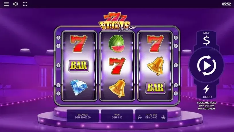Vegas Showtime slot screenshot 1