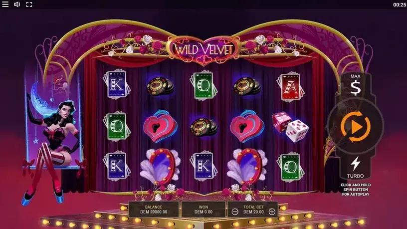 Wild Velvet slot screenshot 1