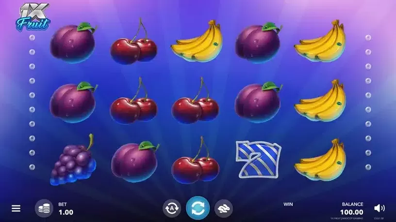 1X Fruits slot screenshot 1