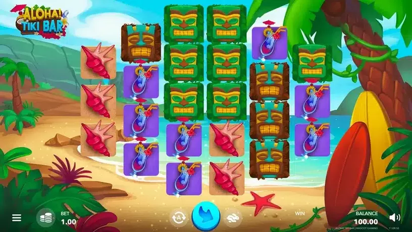 Aloha! Tiki Bar slot screenshot 1