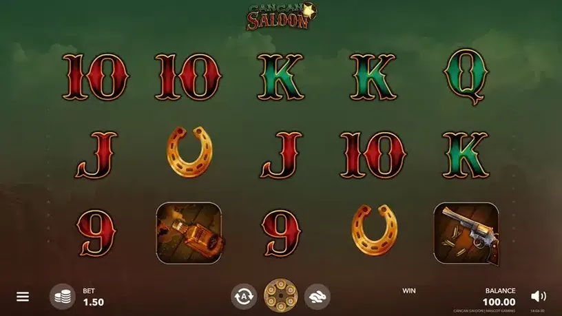CanCan Saloon slot screenshot 1