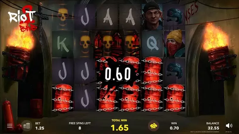 Riot 2 slot screenshot 4