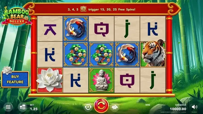 Bamboo Bear Deluxe slot screenshot 1