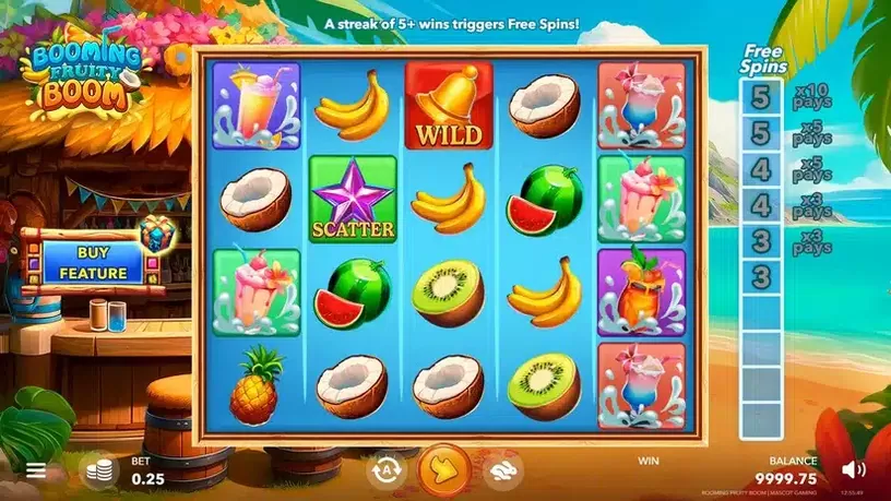 Booming Fruity Boom slot screenshot 1