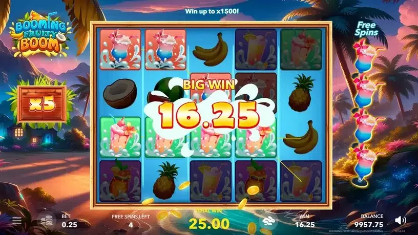 Booming Fruity Boom slot screenshot 4