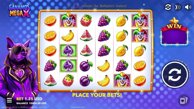 GANAMOS MEGA X slot screenshot 1