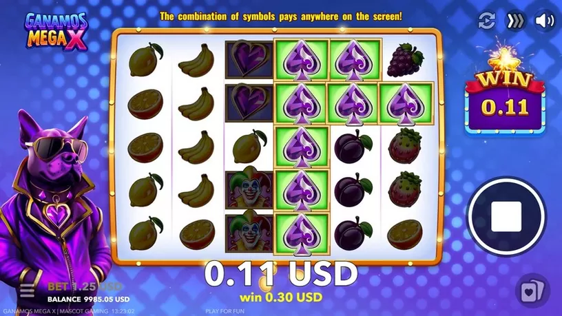 GANAMOS MEGA X slot screenshot 4